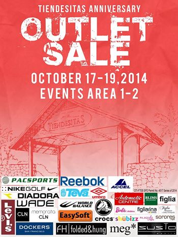 Tiendesitas Anniversary Outlet Sale October 2014