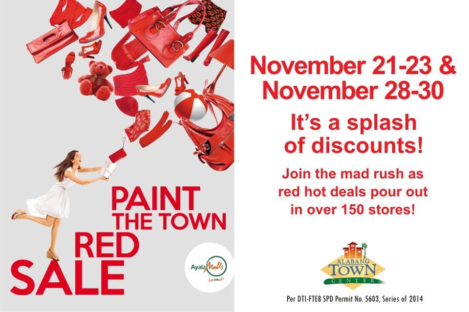 Alabang Town Center Paint The Town Red Sale November 2014