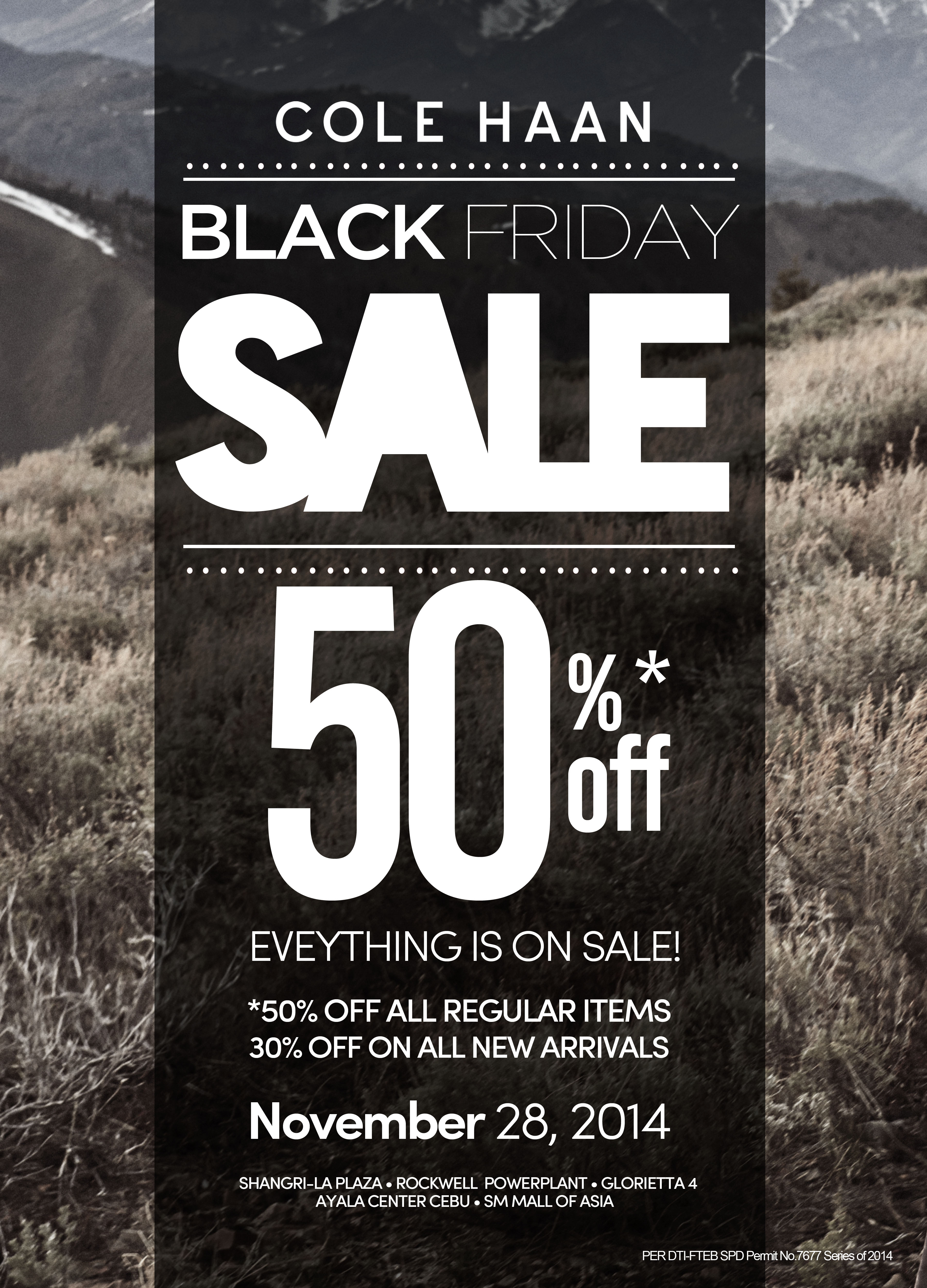 Cole Haan Black Friday Sale November 2014