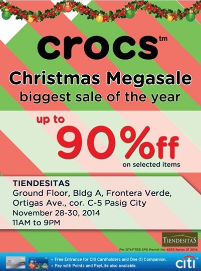 Crocs Christmas Megasale @ Tiendesitas November 2014