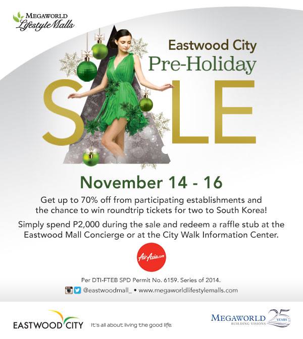 Eastwood City Pre-Holiday Sale November 2014