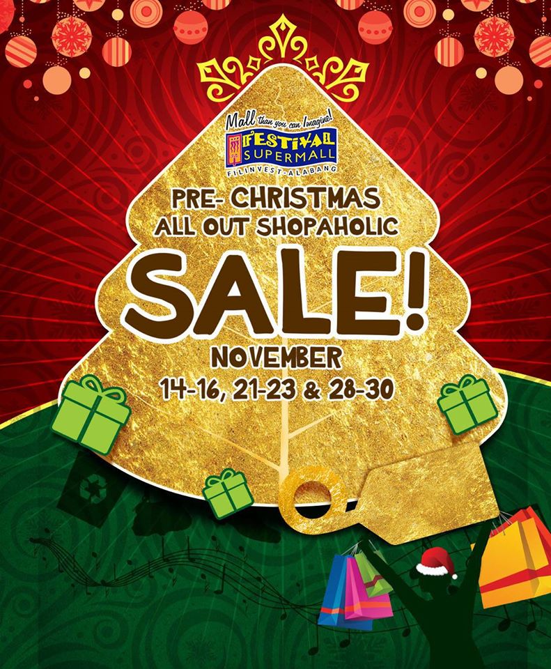 Festival Supermall Pre-Christmas All Out Shopaholic Sale November 2014