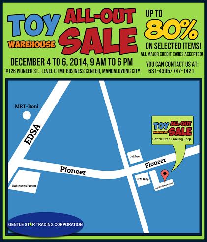 GST Toy Warehouse Location Map