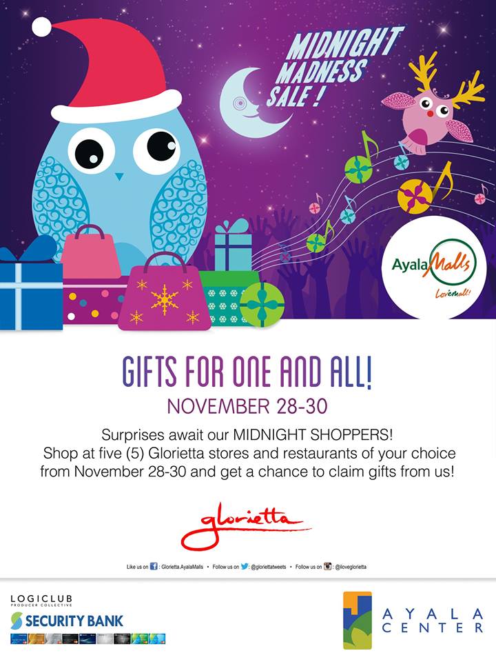 Glorietta Midnight Madness Sale November 2014