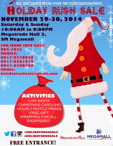 Holiday Rush Sale @ SM Megatrade Hall November 2014