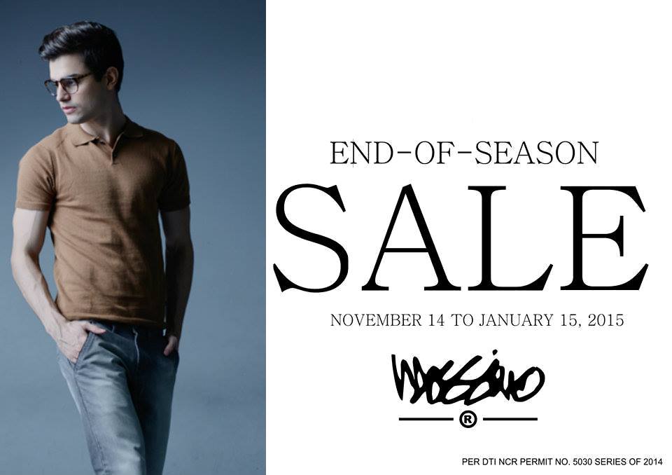 Mossimo End of Season Sale November - January 2015