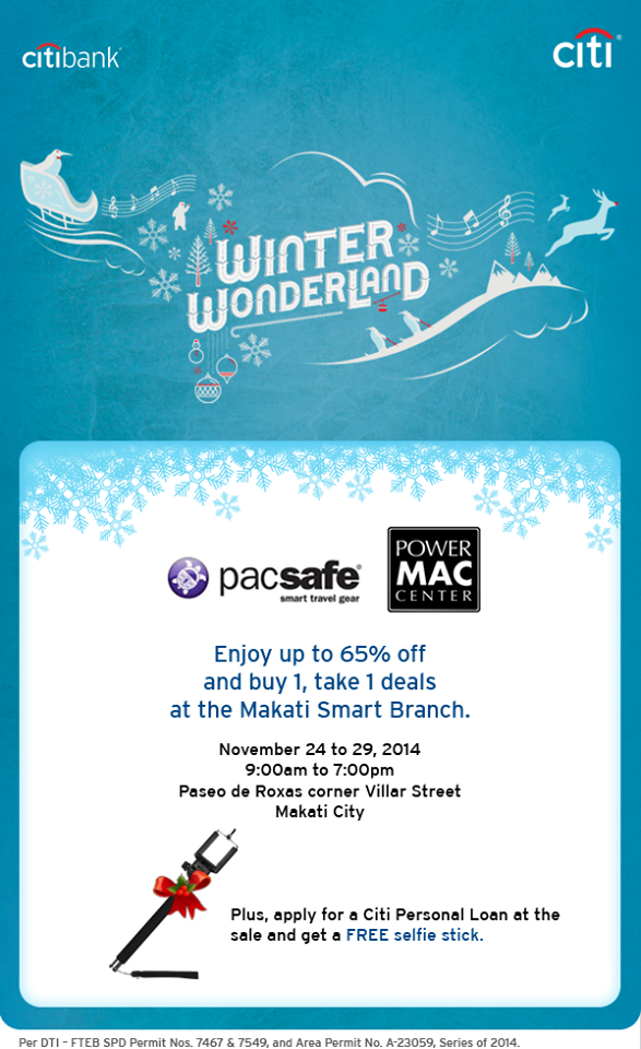 Pacsafe and Power Mac Center Sale @ Makati Smart Branch November 2014