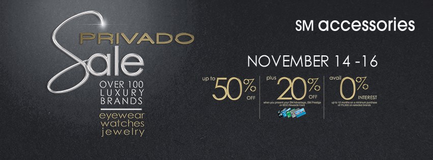 SM Accessories Privado Sale November 2014