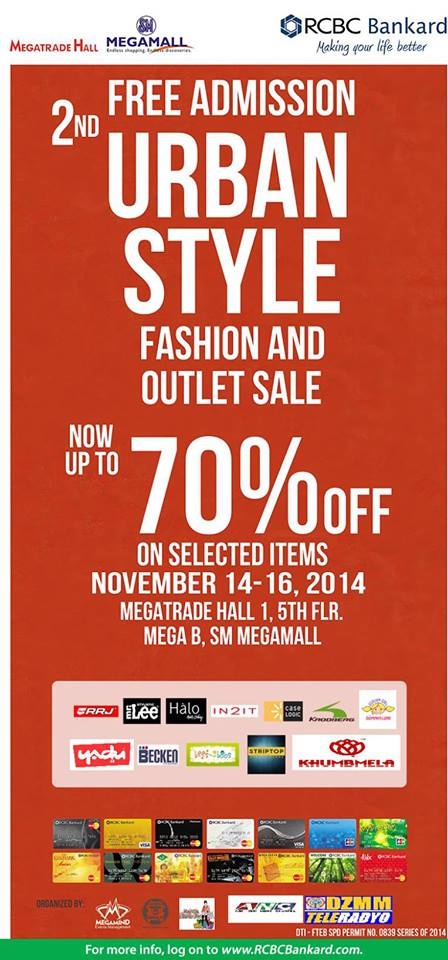 Urban Style Fashion and Outlet Sale @ SM Megatrade Hall November 2014