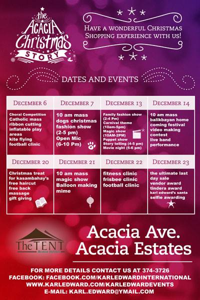 Acacia Christmas Story Bazaar @ Acacia Estates December 2014