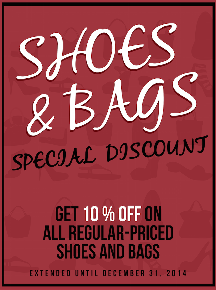 Bayo Shoes & Bags Special Discount Promo December 2014