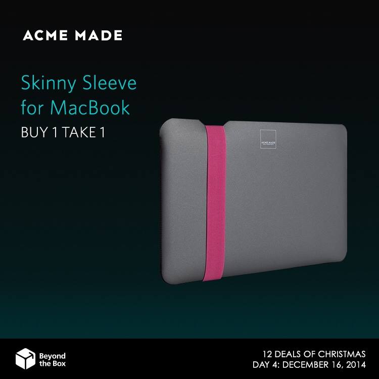 Beyond The Box Buy 1 Take 1 Skinny Sleeve for MacBook December 2014