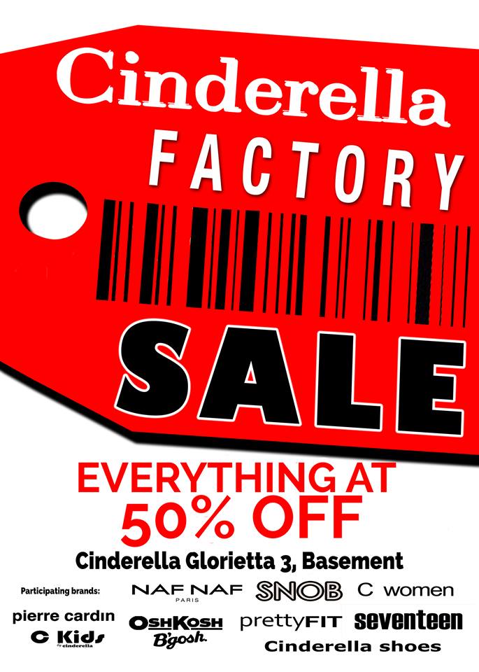 Cinderella Factory Sale @ Glorietta 3 December 2014