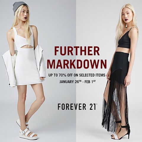 Forever 21 End of Season Sale - Further Markdowns