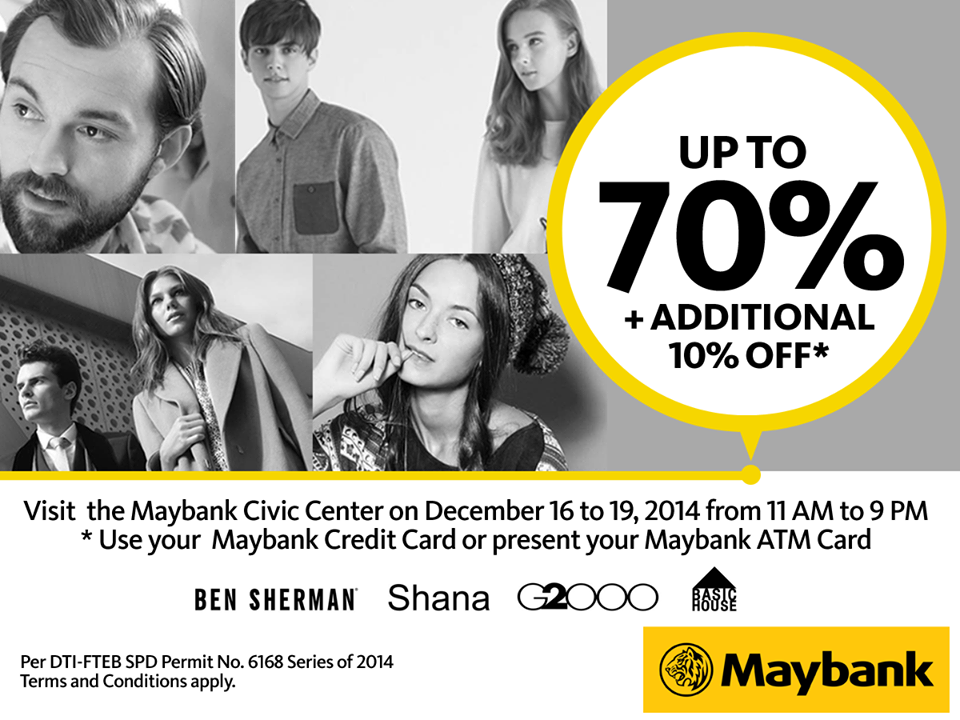 G2000, Ben Sherman, Shana, Basic House Sale @ Maybank Civic Center December 2014