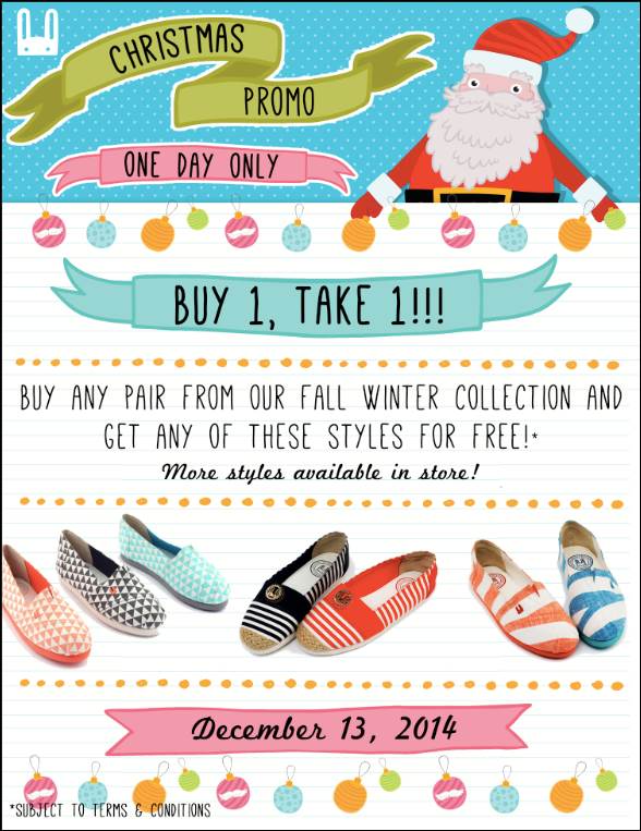 Le Bunny Bleu Buy 1 Take 1 Christmas Promo December 2014