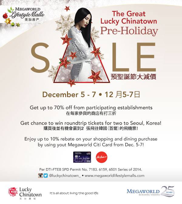 Lucky Chinatown Mall Pre-Holiday Sale December 2014