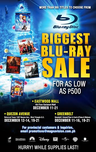 Magnavision Blu-Ray Sale December 2014