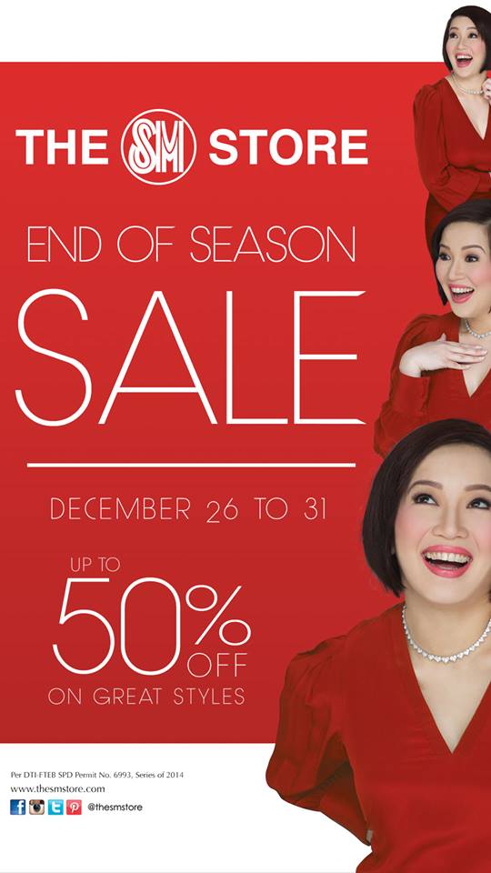 The SM Store End of Season Sale December 2014