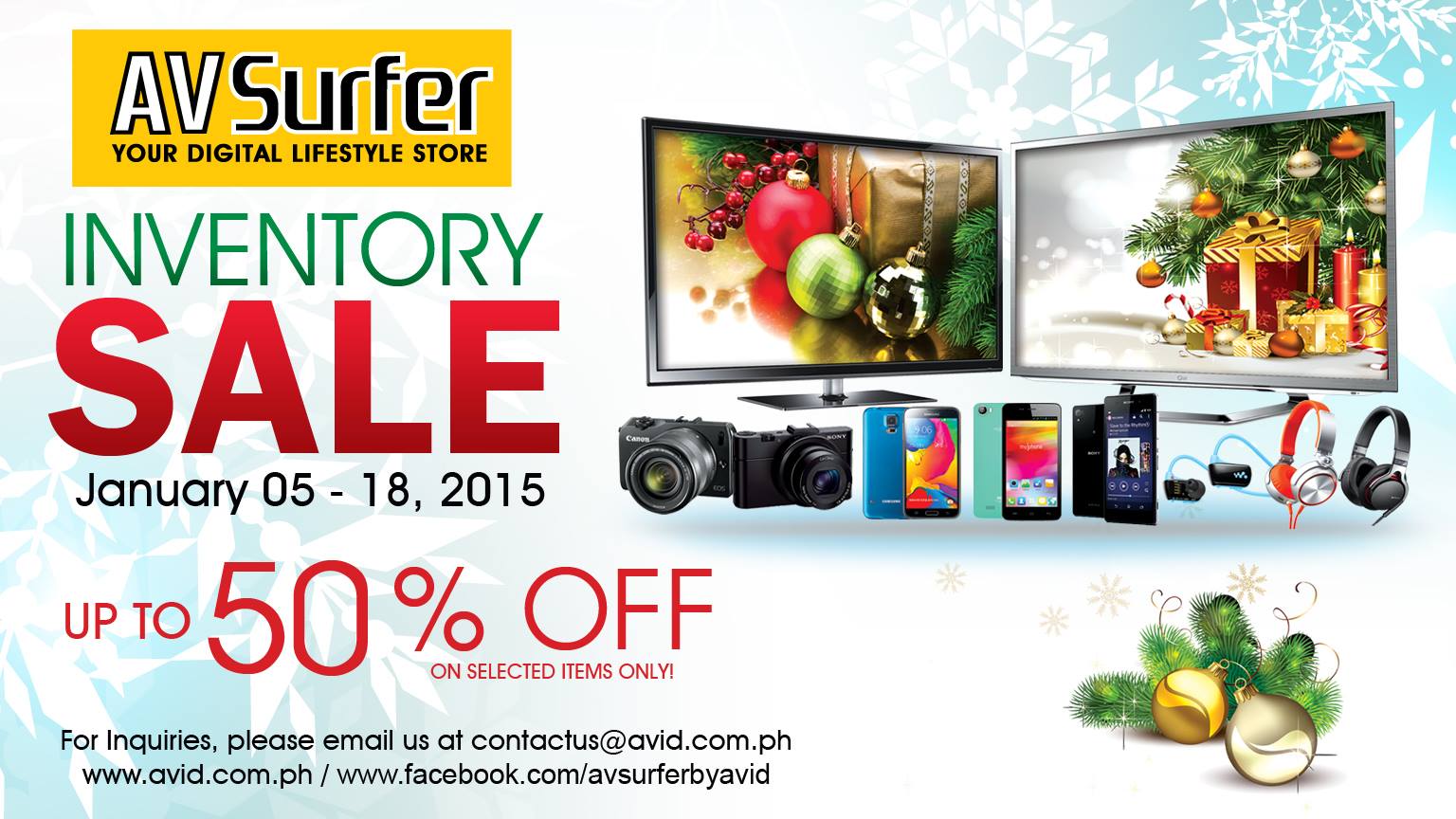 AV Surfer Inventory Sale January 2015