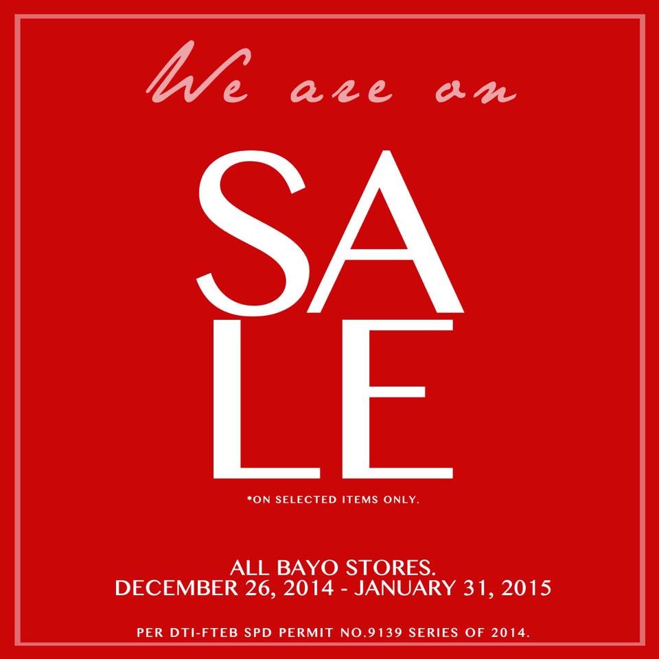 Bayo Sale December - January 2015