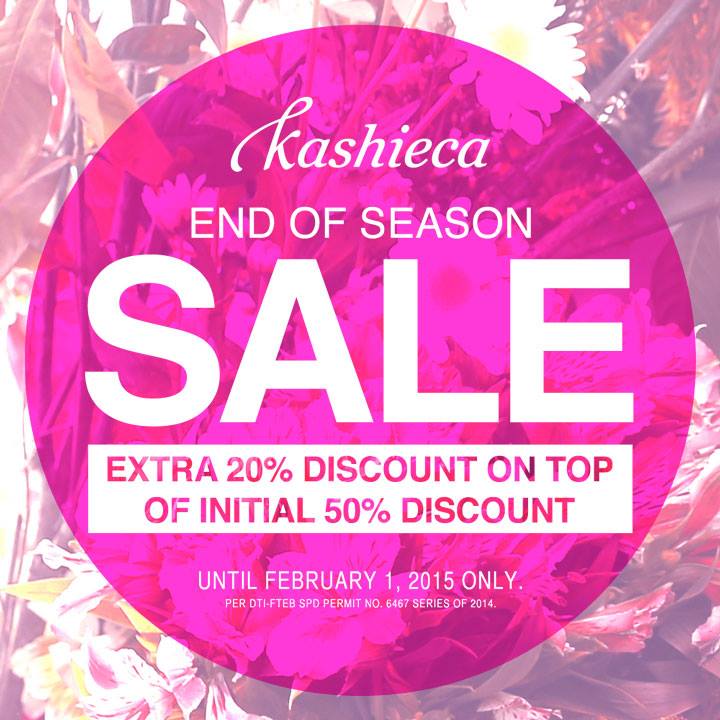 Kashieca End of Season Sale January - February 2015