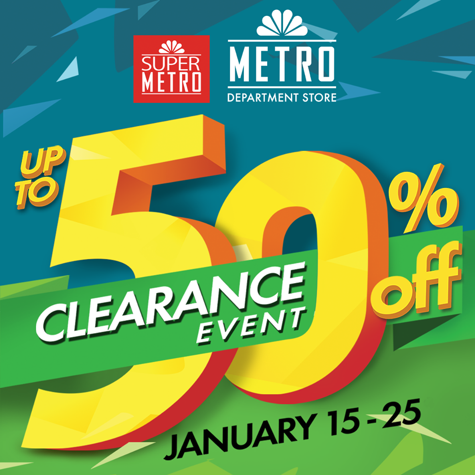 Metro Department Store & Super Metro Clearance Sale January 2015