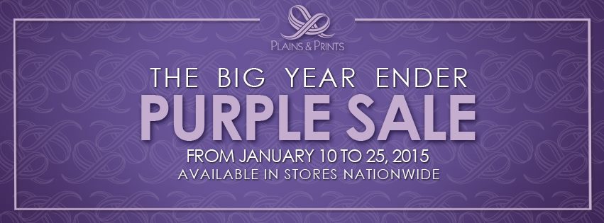 Plains & Prints The Big Year Ender Purple Sale January 2015