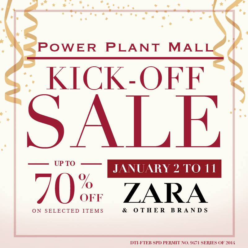 Power Plant Mall Kick Off Sale January 2015