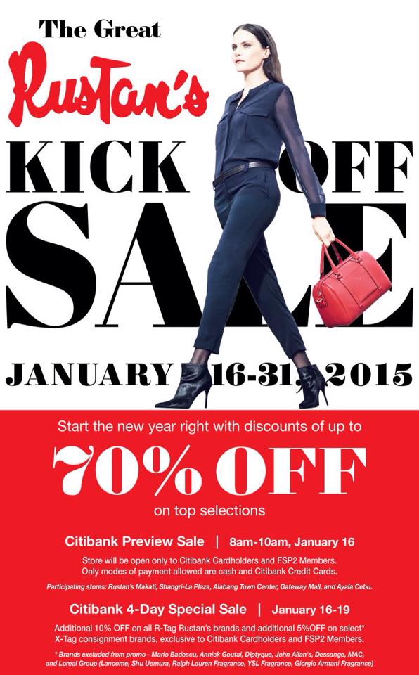 Rustan's Kick Off Sale January 2015