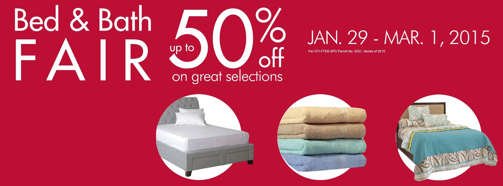 SM Home Bed & Bath Fair January - March 2015