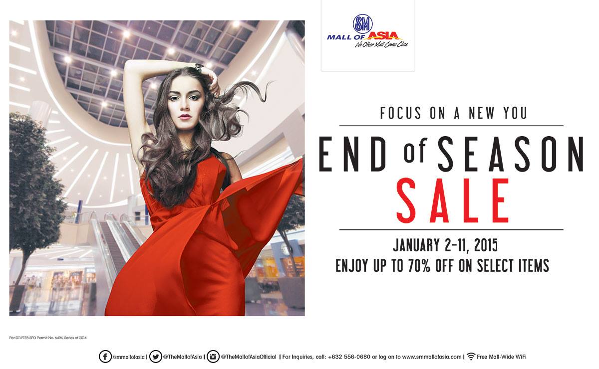 SM Mall of Asia End of Season Sale January 2015