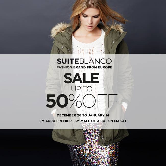 Suiteblanco End of Season Sale December - January 2015