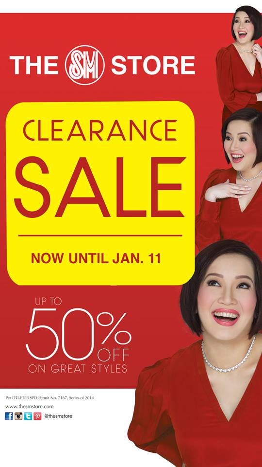 The SM Store Clearance Sale January 2015