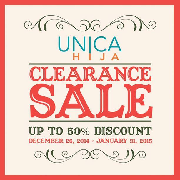 Unica Hija Clearance Sale December - January 2015