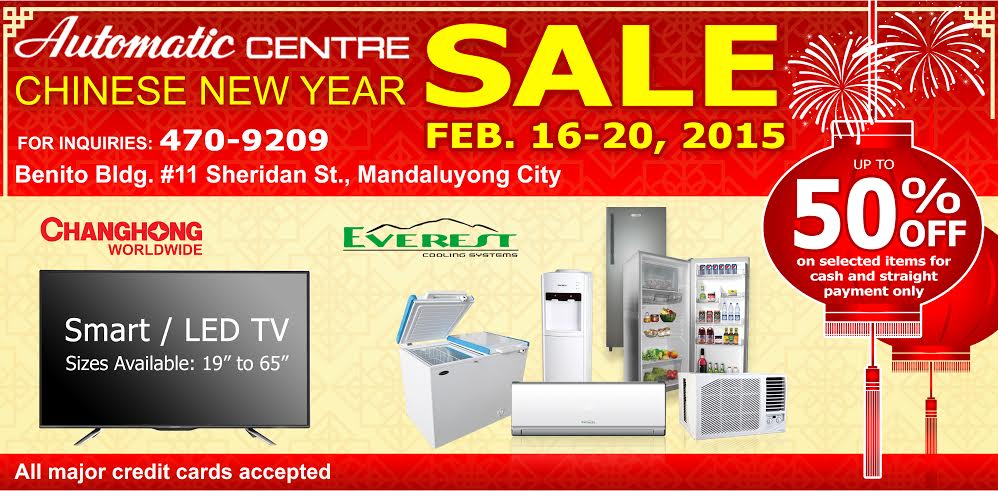 Automatic Center Chinese New Year Sale @ Benito Building February 2015