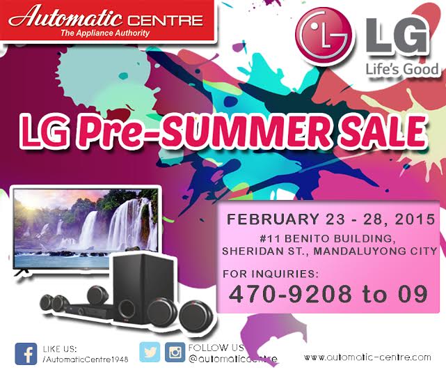 Automatic Centre LG Pre-Summer Sale @ Benito Building February 2015