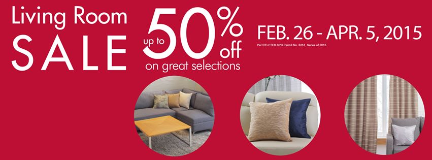 SM Home Living Room Sale February - April 2015