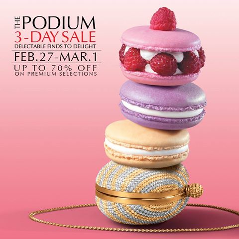 The Podium 3-Day Sale February - March 2015
