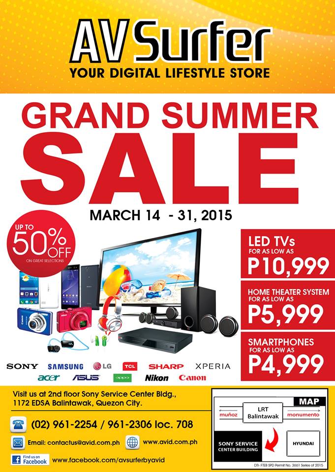 AV Surfer Grand Summer Sale @ Sony Service Center Building March 2015