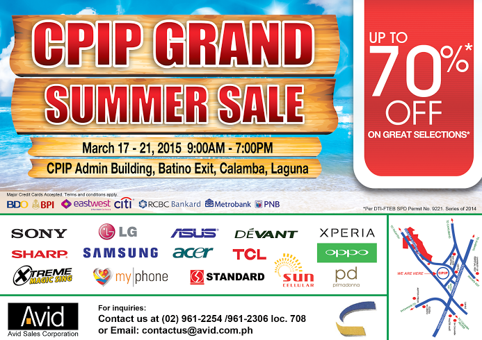 CPIP Grand Summer Sale @ CPIP Admin Building March 2015