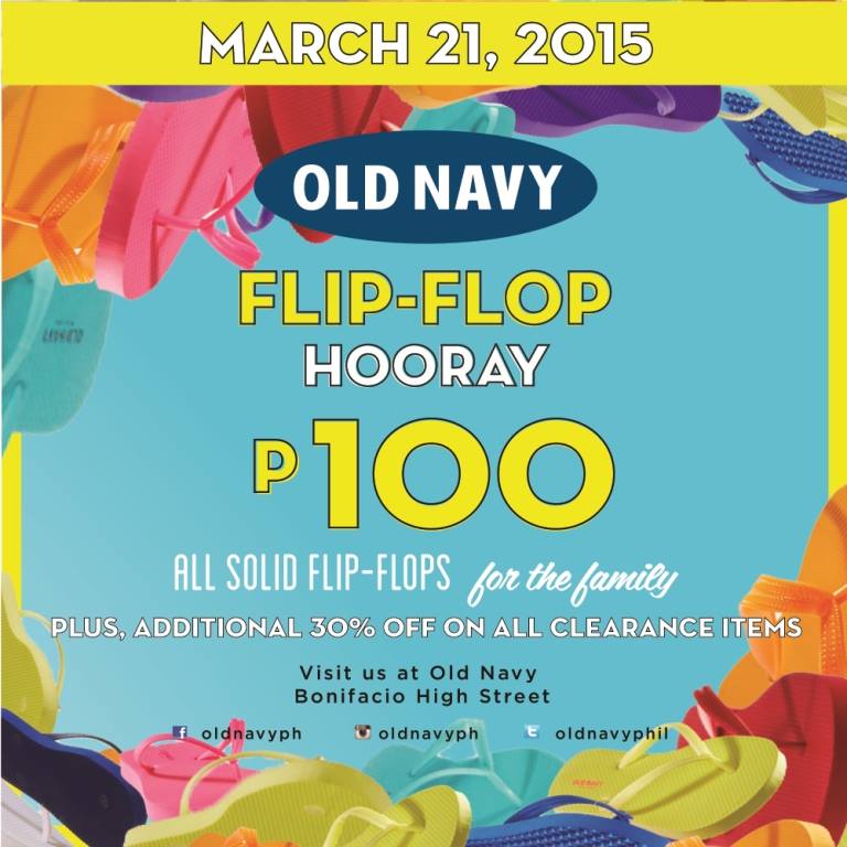 Old Navy Flip-Flop Hooray Promo @ Bonifacio High Street March 2015