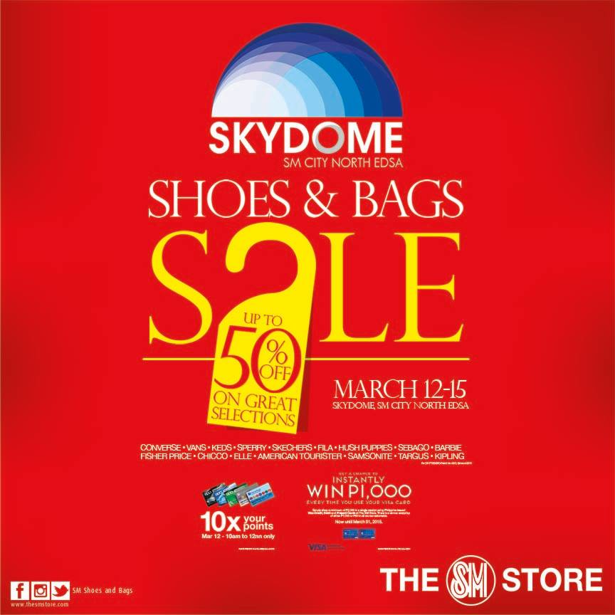 Shoes & Bags Sale @ Skydome SM City North Edsa March 2015