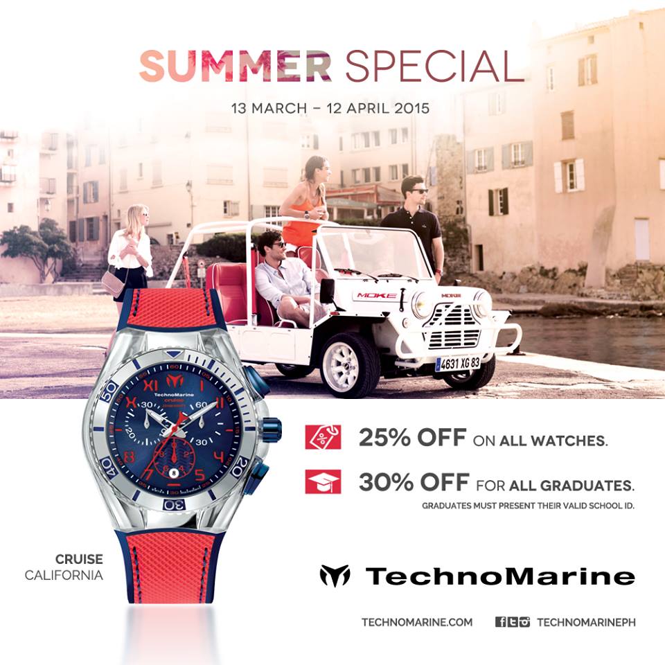 Technomarine Summer Special Sale March - April 2015