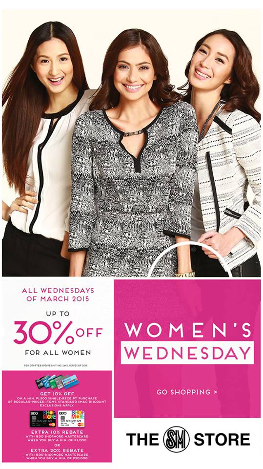 The SM Store Women's Wednesday Sale March 2015