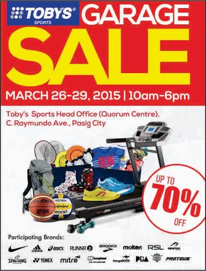 Toby's Sports Garage Sale @ Quorum Center March 2015