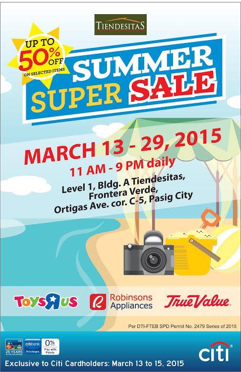 Toys R Us, Robinsons Appliances, True Value Summer Super Sale @ Tiendesitas March 2015