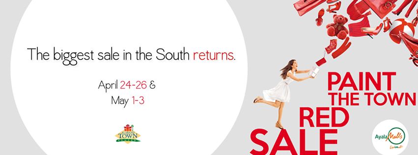 Alabang Town Center Paint The Town Red Sale April - May 2015