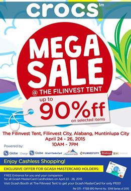 Crocs Megasale @ Filinvest Tent April 2015