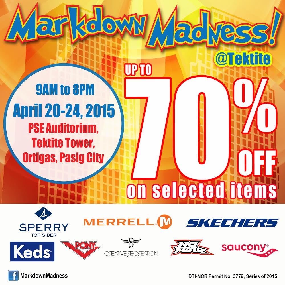 Markdown Madness Sale @ Tektite Tower April 2015